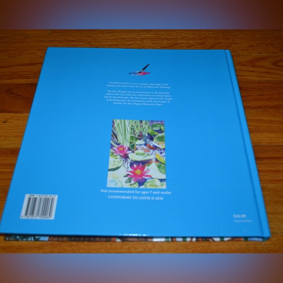 Vintage Watercolor Workstation landscape painting hardcover book - NEW - Picture 7 of 11